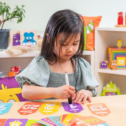 Open The Joy Dry Erase Number & Emotion Flash Cards for Kids – 123 Counting & Feelings Learning Set, Reusable Preschool Math & SEL Toys, Tracing & Writing Practice Ages 3+
