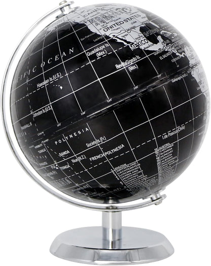 Political Globe Dia 5.5-inch / 14cm- Educational/Geographic - Stainless Steel Arc and Base - School, Home, and Office