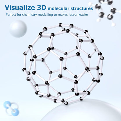 Molecular Model Kit, 444 Pcs Organic Molecular Chemistry Set, Atom Element Model Kit for Lessons in Chemistry, Molecular Structures Building kit, Ochem Science Gift for Teachers and Students