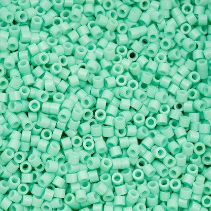 John Bead 25g Cylin Beads Opaque Turquoise Green 11/0 Glass Cylindrical Seed Beads for Jewelry Bracelets Necklaces Earrings Making Embroidery