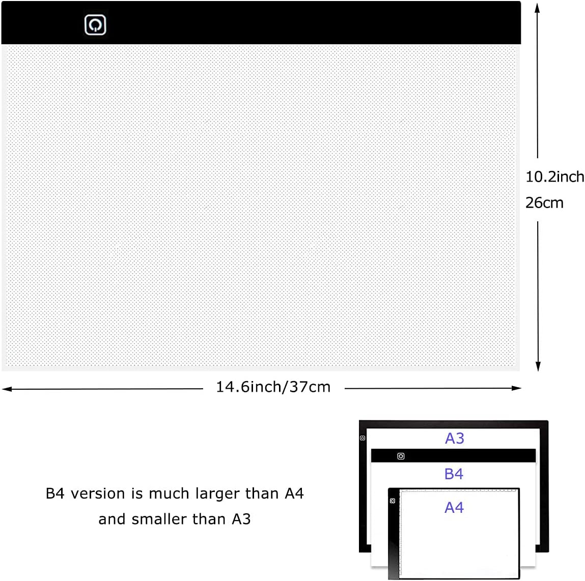 SevenFish B4 Diamond Painting Tools LED Light Box, Ultra-Thin Adjustable Brightness Diamond Art Light Board Light Pad for Tracing, Drawing, Sketching, Animation, Stenciling, 5D Diamond Painting