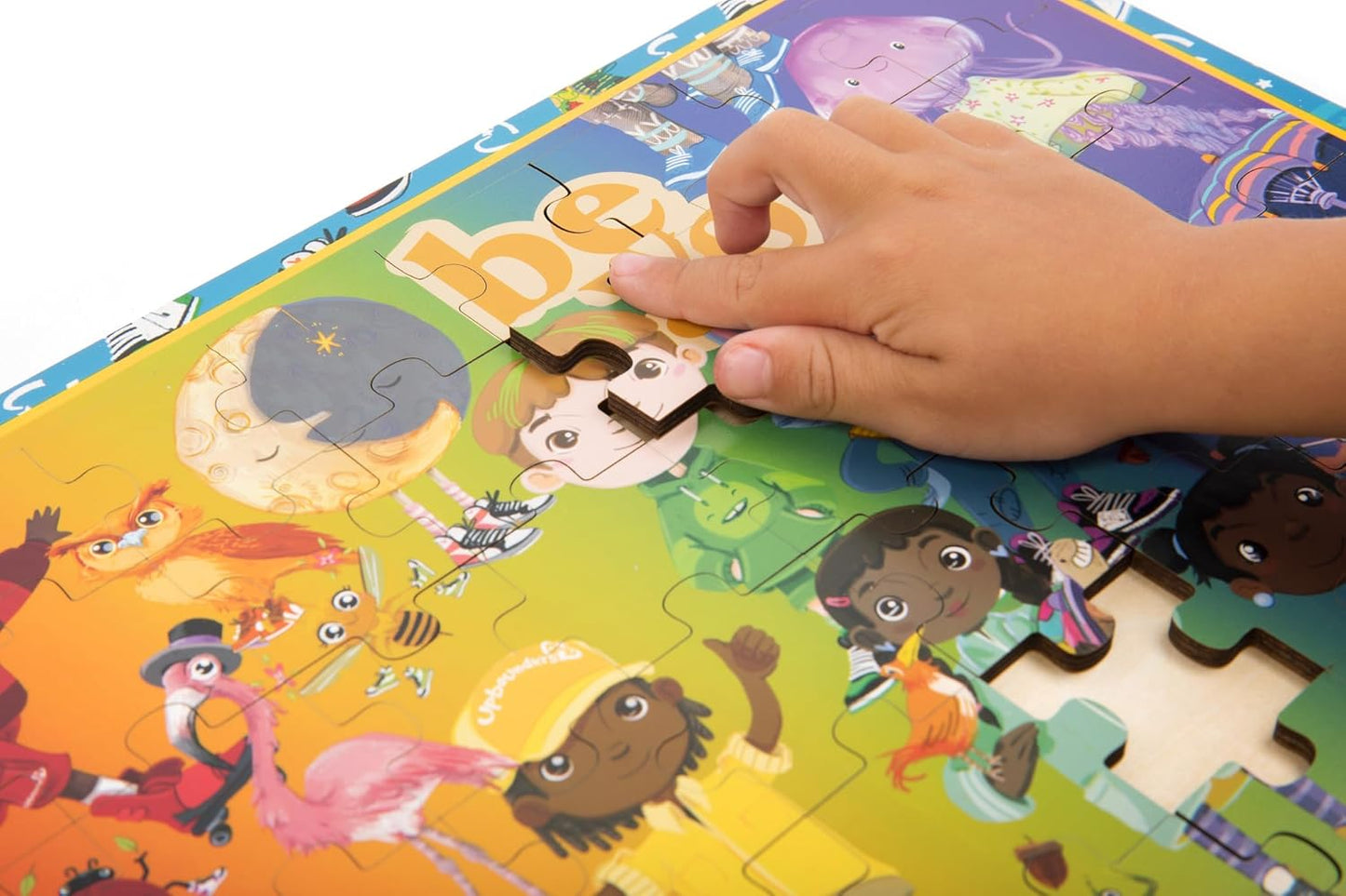 Upbounders® 48 Piece Jumbo Floor Puzzle for Kids | Barbershop Beginner Puzzle | Pretend Play & Learning Toy for Boys Girls Ages 4 5 6 | Black Brown Boy at The Barber (Multicultural)
