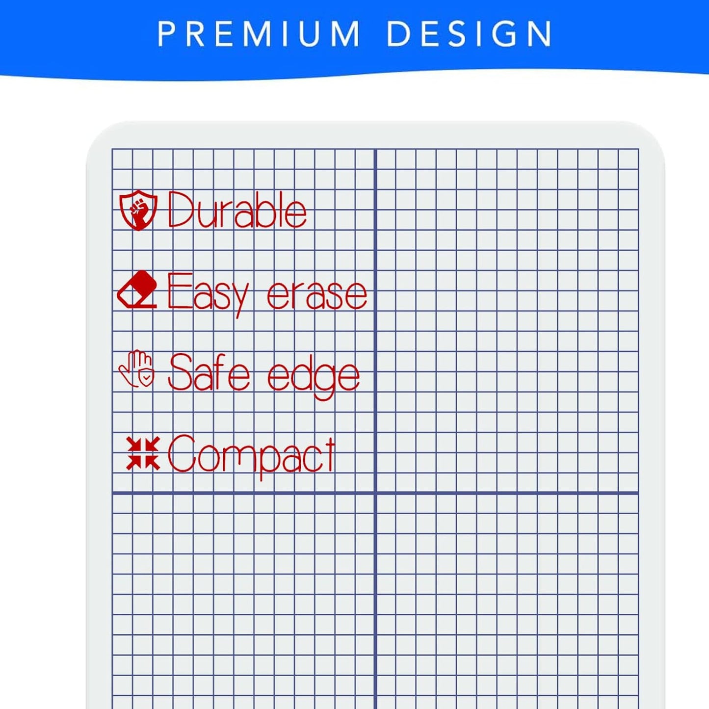Small White Board 9X12, Small Dry Erase Board 2 Pack Whiteboard Dry Erase Double Sided with Lines Mini Whiteboard, Lapboard Ideal for Homeschool, Office, Classroom White Boards for Kids