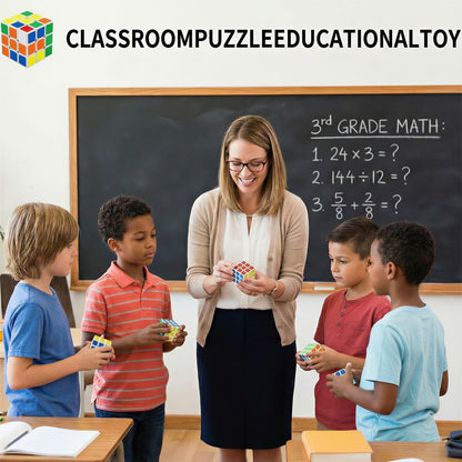 36 Pack Mini Speed Cube Puzzle Party Favors for Kids - 1.18" Smooth Corner Cut 3x3 Brain Teasers for Classroom Prizes, End of Year Student Gifts, Treasure Box Toys & Road Trip Travel Game
