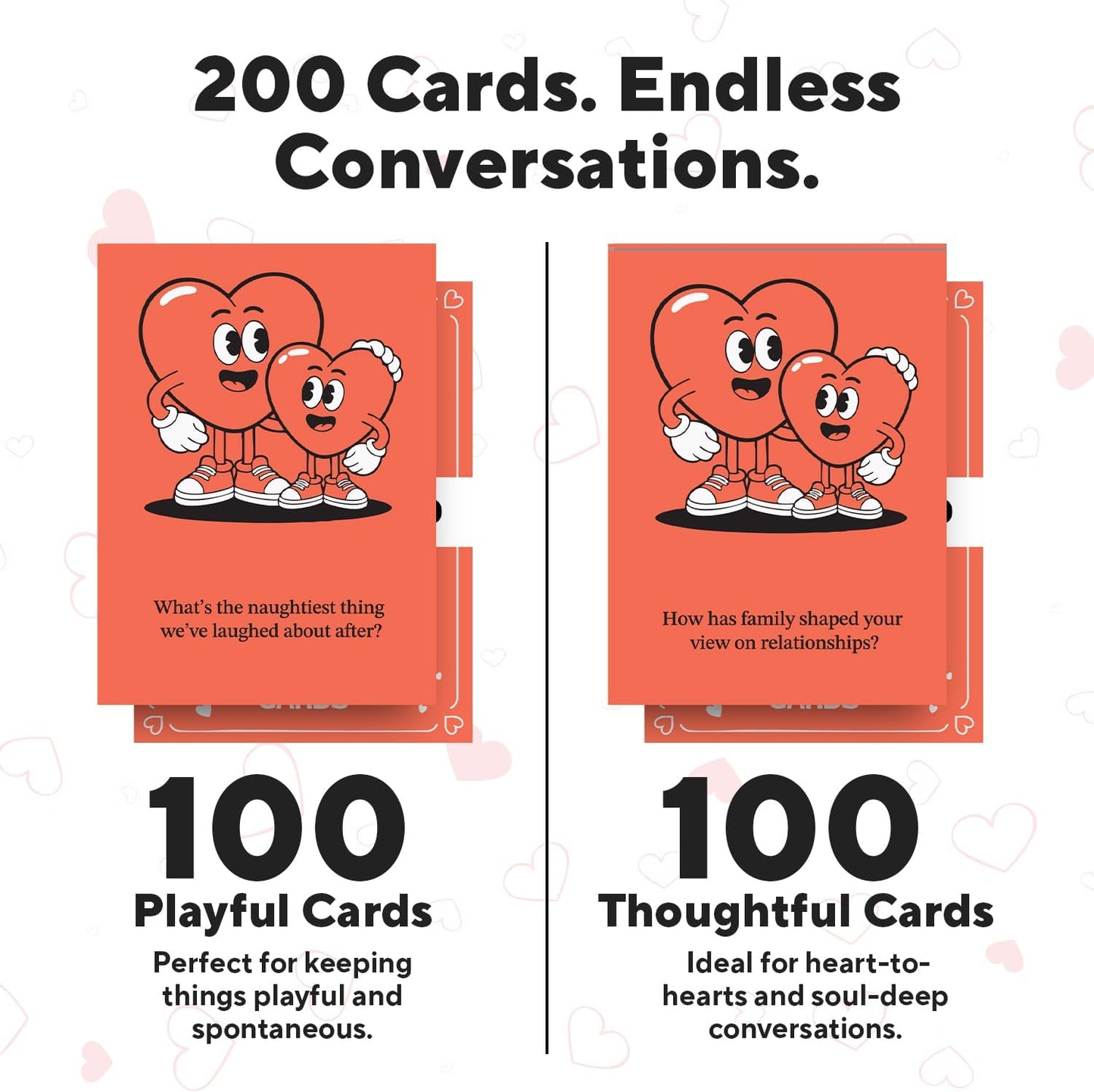 Family Discussion Cards Set, 200 Engaging Conversation Starters for Quality Time - Screen-Free Bonding Activity for Dinners, Gifts, Holidays and Gatherings(Kid001)