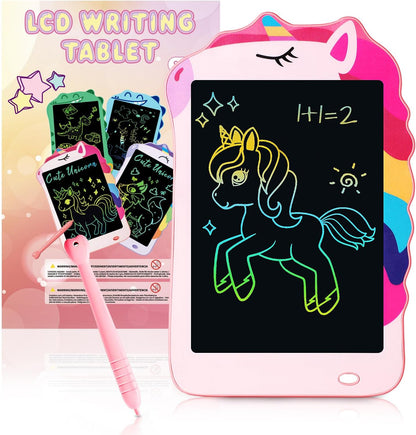 LCD Doodle Board Dinosaur Writing Tablet for Kids Toys, 8.5 Inch Colorful Todder Drawing Pad for Educational Learning Gift in Christmas Birthday Suitable for 3 4 5-8 Years Old Boys Girls (Green)