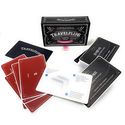 Italian Flash Cards - Learn Italian Language Vocabulary Words and Phrases - Basic Sentences for Beginners - Gift for Travelers, Kids, and Adults - Language Cards by Travelflips