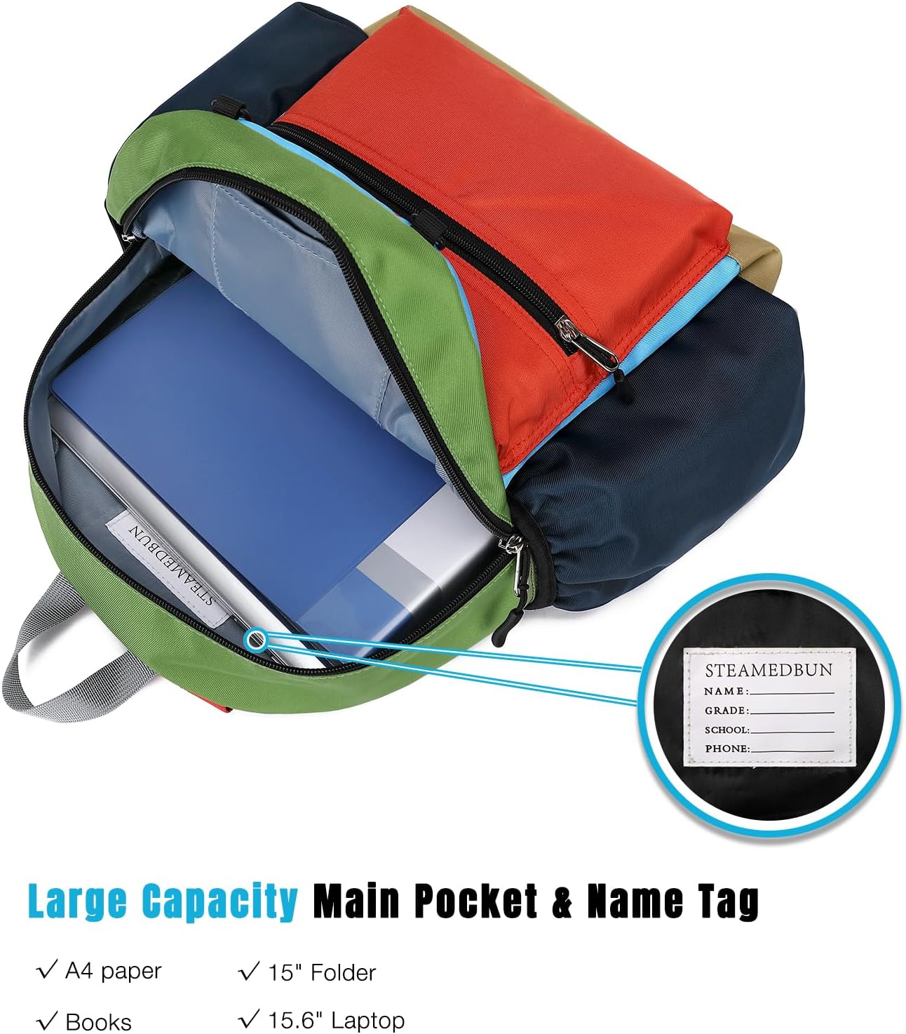 STEAMEDBUN Backpack Leash for Toddlers 1-3: Baby Backpack with Leash for Boys Girls - Anti-Lost Harness for Walking