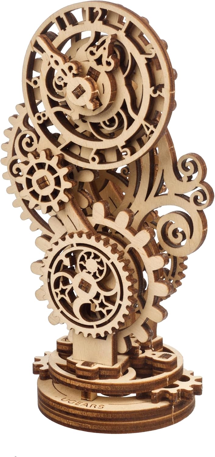 UGEARS Old Clock Tower 3D Wooden Puzzles for Adults - Wooden Model Kits for Adults Clock Kit for Do It Yourself Wood Building Kit for Adult Mechanical Puzzle Brain Teaser, Hobby Set