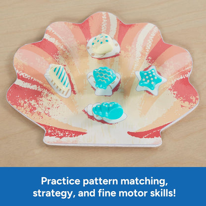 Educational Insights Sophie's Seashell Scramble - Pattern Matching Games for Toddlers 3-5, Preschool Learning Activities, Turn-Taking Board Games for Kids, Toddler Fine Motor Skills Toys