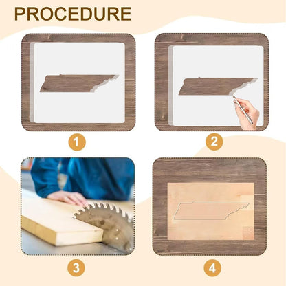 State of United States Router Templates, America Acrylic Router Inlay Template for Woodworking, Template Jig Woodworking Craft Tracing Guide Tool (State of Texas)