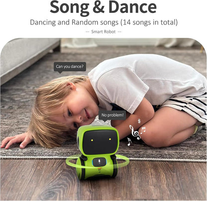 GILOBABY Interactive Talking Robot for Boys, Smart Toy with Touch Control, Playback Mode, Dancing, Singing, Educational Gift for 3-7 Year Old Kids (Blue)