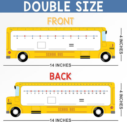 26 Pack Boho Number Line Dry Erase Boards Cards, 14"x4", Double-Sided, 0-10 on One Side & 0-20 on Other Side, Math Manipulatives for Student, Education Classroom Must Haves