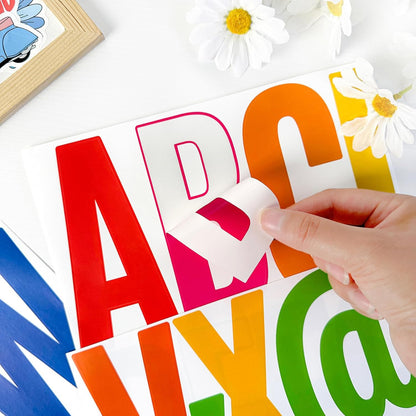 480 Pcs Waterproof 3" Vinyl Alphabet & Number Stickers - Self-Adhesive for Mailboxes, Windows, Doors, Signs, Vehicles & More, Black