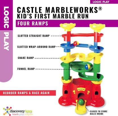Discovery Toys Castle MARBLEWORKS® Marble Run | Kid-Powered Learning | STEM Educational Building Block Toy Learning & Childhood Development 2 Years Old and Up