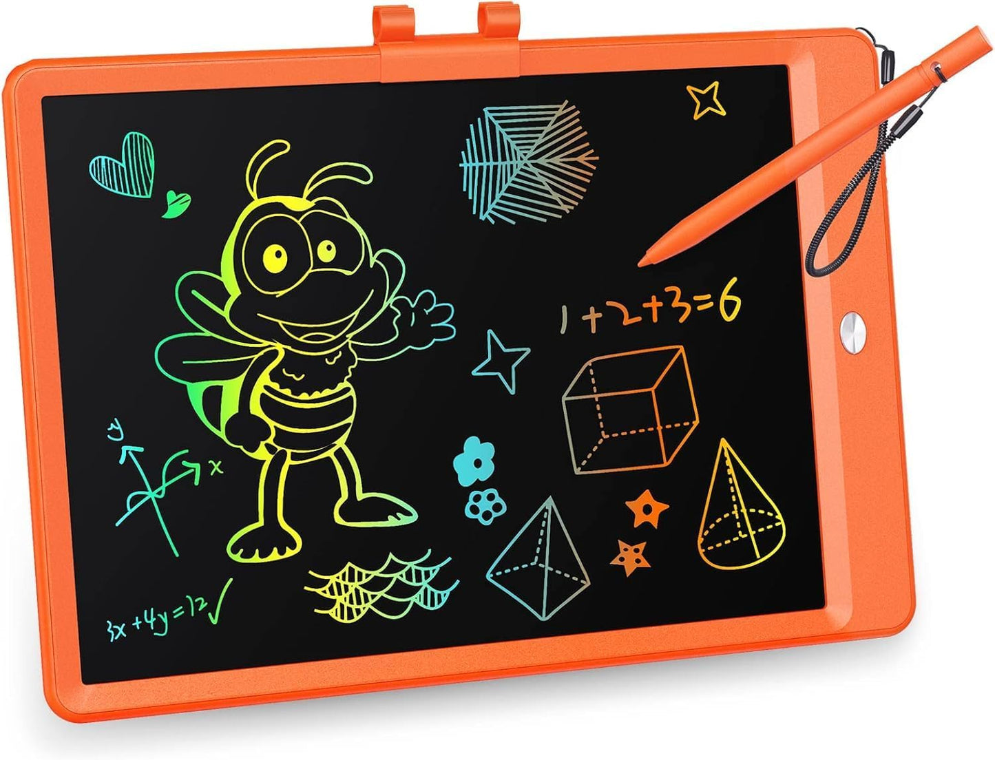 KOKODI LCD Writing Tablet, 12 Inch Colorful Toddler Doodle Board Drawing Tablet, Erasable Reusable Electronic Drawing Pads, Educational and Learning Toy for 3-6 Years Old Boy and Girls(Blue)
