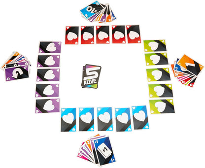 Hasbro Gaming 5 Alive Card Game, Fast-Paced Game for Kids and Families, Easy to Learn, 2 to 6 Players, Fun Summer Activities, Vacation Travel Essentials, Ages 8+