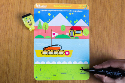 Skillmatics Educational Game - Dots & Mazes, Reusable Activity Mats with Dry Erase Marker, Gifts, Travel Toy, Ages 3 to 6