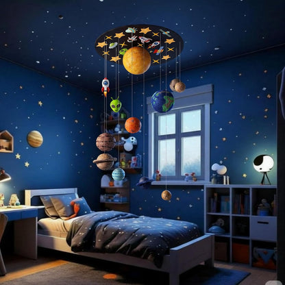 Novabright 87 Pcs Solar System Model Project Kit Include 16 Mixed Solar System Foam Balls 24 Pigment 4 Brushes DIY Polystyrene Spheres Balls for Outer Space Planet Foam Projects