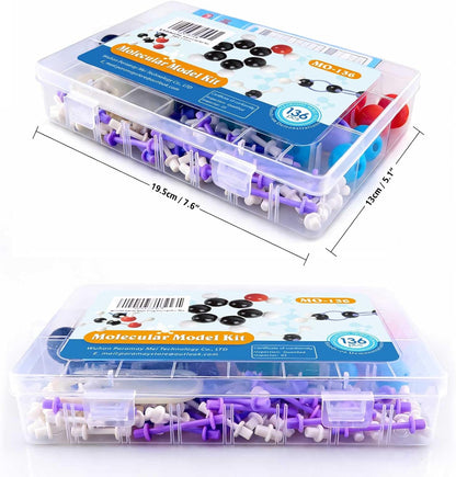 Chemistry Molecular Model Kit (208 Pcs) for Student and Teacher,Organic and Inorganic Chemistry Learning Set,Motivate Enthusiasm for Learning Chemistry and Raising Space Imagination