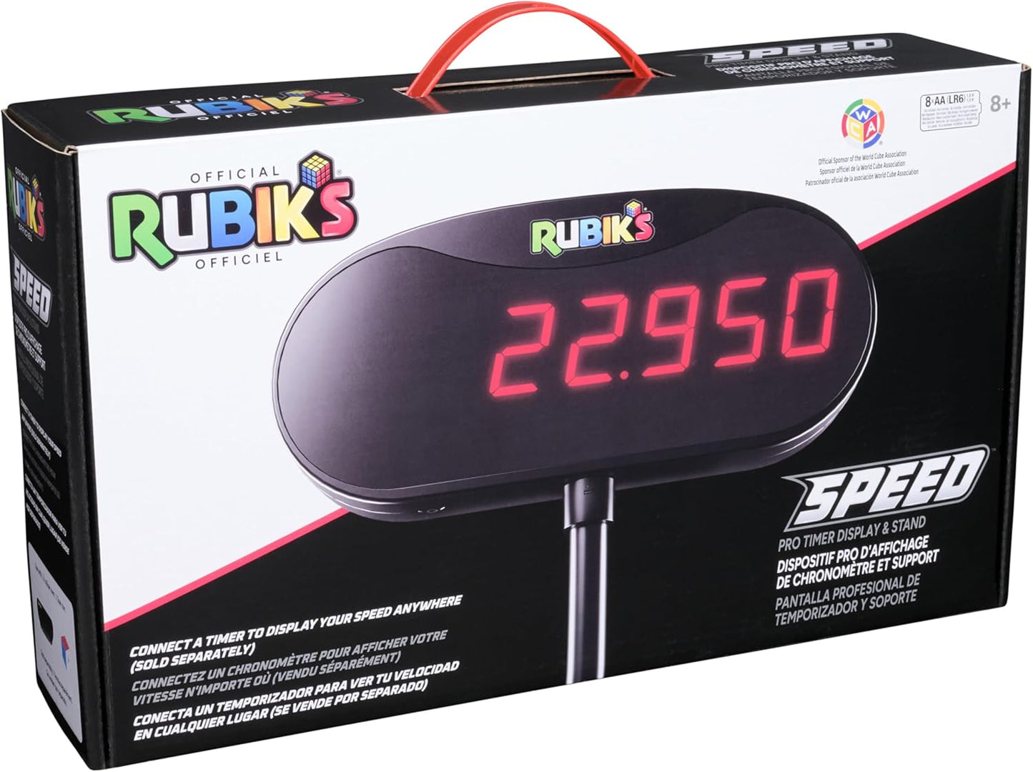 Rubik’s Cube, 3x3 Magnetic Speed Cube for Super Fast Solves, Twisting Fidget Toy, Challenging Brain Teaser & Sensory Puzzle for Adults, Teens, & Kids, for Ages 8 & Up