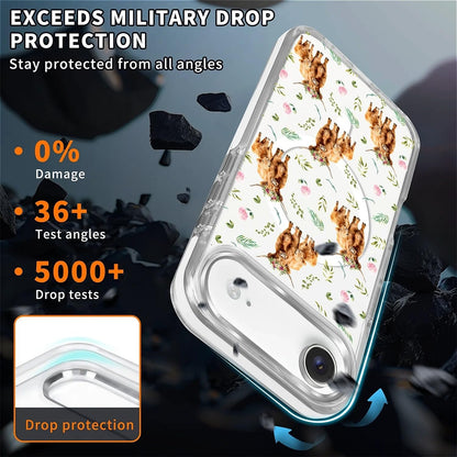for iPhone 17 Pro Max Case [Compatible with Magsafe],Girls Women Clear Magnetic Case Silicone Shockproof Protective Cover with Pattern Colorful Motivational Letters