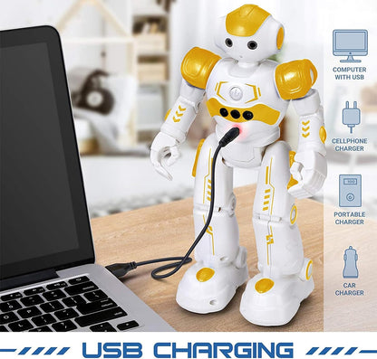 KingsDragon RC Robot Toys for Kids, Gesture & Sensing Programmable Remote Control Smart Robot for Age 3 4 5 6 7 8 Year Old Boys Girls Birthday Gift Present
