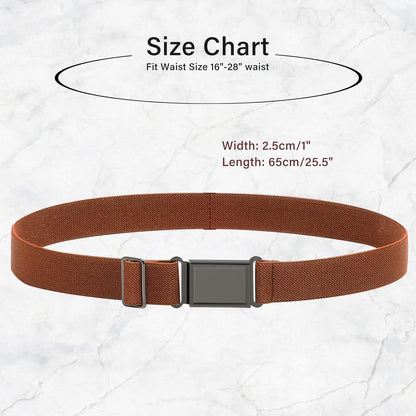 AWAYTR 3 PCS Kids Adjustable Magnetic Belts - Easy to Use Magnetic Buckle Belt for Boys and Girls