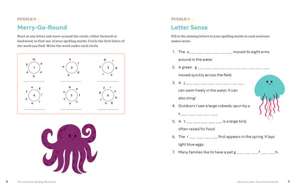 The 3rd Grade Spelling Workbook: 95+ Games and Puzzles to Improve Spelling Skills