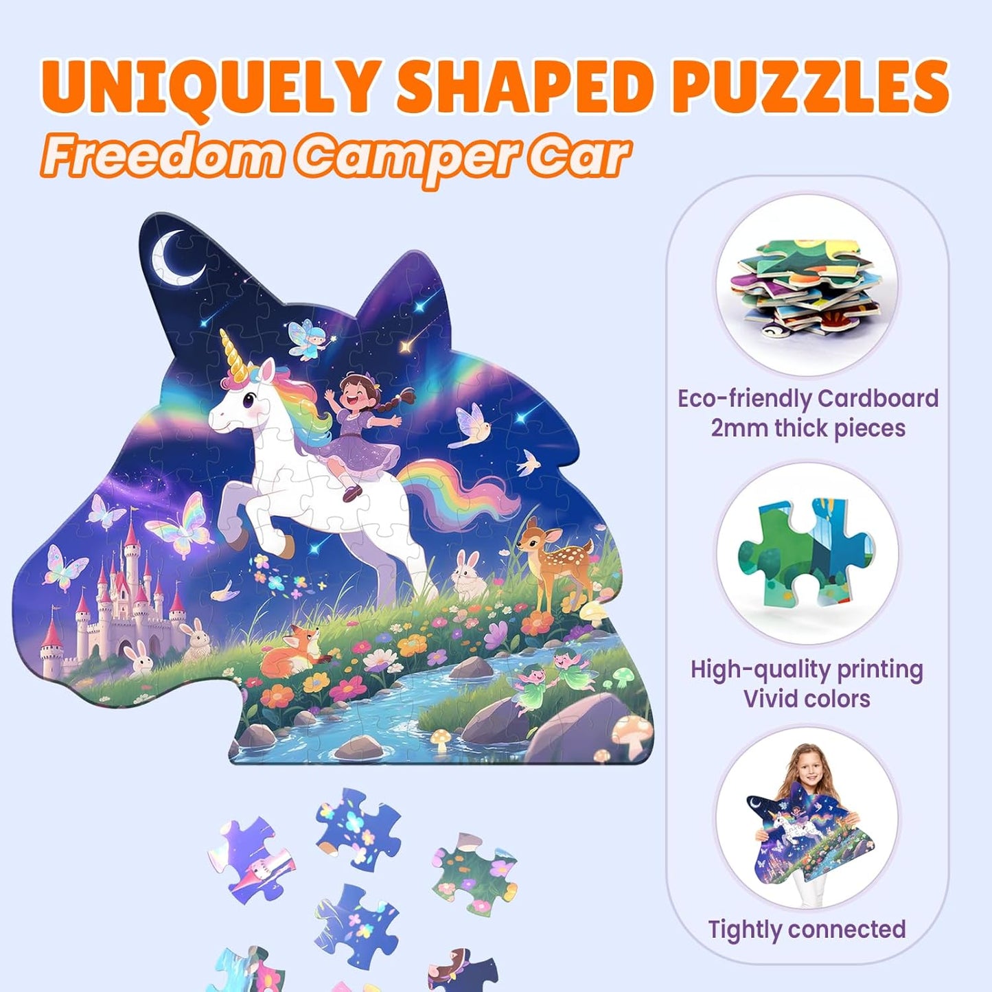 ELX 100 Piece Sea Turtle Jigsaw Puzzle for Kids Ages 4-10, Seaworld Animal Shaped Floor Puzzle Preschool Learning, Educational Learning Toys for Kid Boys Girls Ages 4 5 6 7 8 (21.42 X 16.42 in)