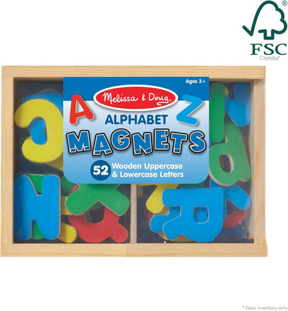 Melissa & Doug Deluxe Magnetic Letters and Numbers Set – 89 Wooden Alphabet Magnets & Numbers, Educational Learning Toys for Preschool Kids Ages 3+