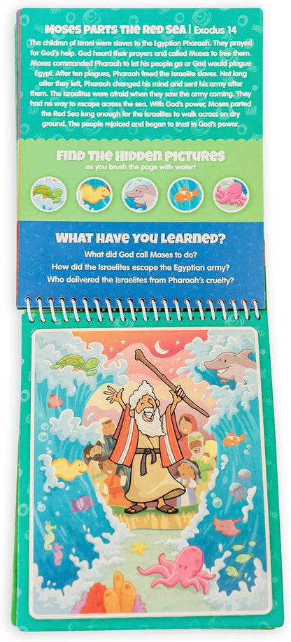 Water Reveal Coloring Scripture Book for Kids Ages 3+. New Testament Bible Stories: Preschool, Elementary, Primary, Christian, Religion