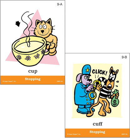 Super Duper Publications | Webber® Illustrated Phonology Stopping Minimal Pair Card Deck | Educational Learning Resource for Children