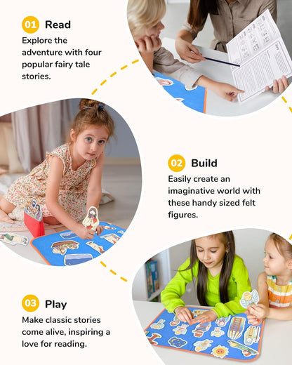 CHEFAN 12 Pack Felt Board Bible Stories Pieces,Flannel Board Stories for Preschool Activities Included a Felt Bag