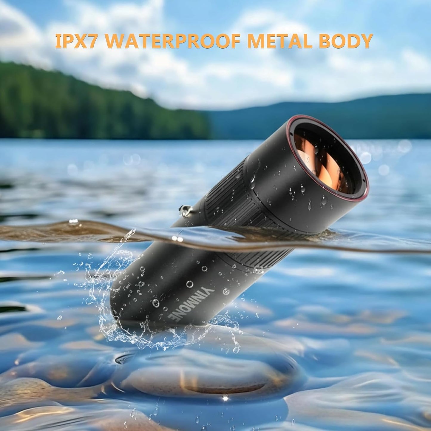 2026 New ED+LAK 12X33 Handheld Monocular Telescope Waterproof with Phone Adapter,PXA&FMC&BAK4 Lens,Ultra Clear High Power Pocket Small Compact Monocular for Kids&Adults Travel Birdwatching Hiking