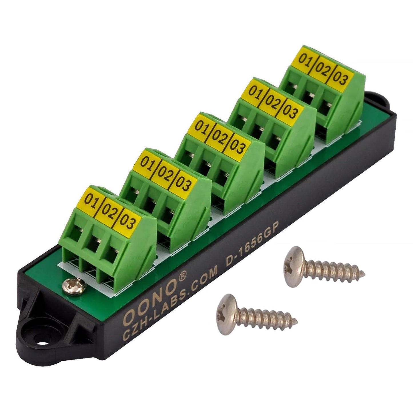 30Amp 300V 1x10 Position Terminal Block Distribution Module. OONO D-1661GP