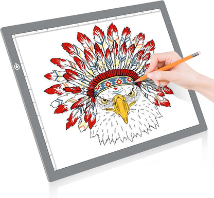 LitEnergy A4 LED Copy Board Light Tracing Box, Adjustable USB Power Artcraft LED Trace Light Pad for Tattoo Transferring, Drawing, Sketching, Animation, Stenciling, Diamond Art Painting Accessories