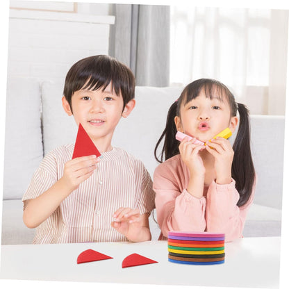Homoyoyo 1 Set Eva Fraction Circles Early Educational Plaything for Students Lightweight Teaching for Understanding Fraction Relationships and Numbers