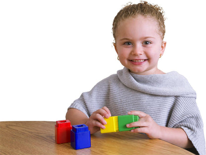 Didax - DD211255 Jumbo Unifix Cubes, Multicolor, Large (Set of 20)