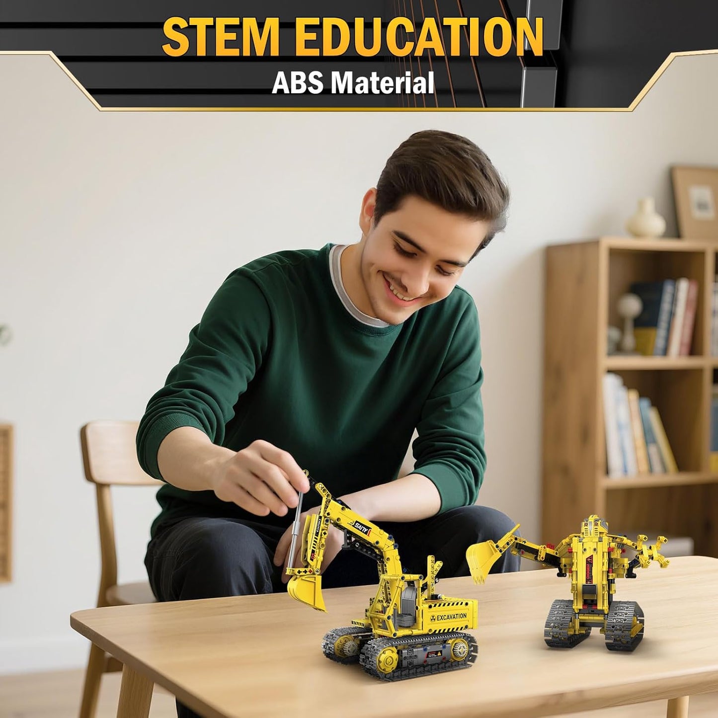 5-in-1 STEM Robot Building Kit with Remote Control & APP, Science Robot Educational Toys for Kids Age 8-16, Birthday Gifts for Boys Girls with 358 Piece