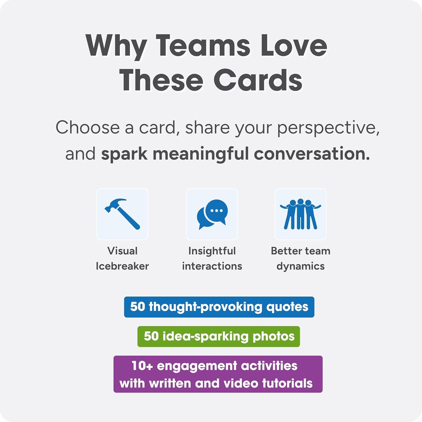 We! Connect Cards - Conversation Cards to Build Trust & Connection - Ideal Office Games, Ice Breakers & Educational Team Building Games - Featured by TEDx (60 Color-Coded Pieces)