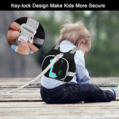 Accmor Toddler Harness Leash + Reflective Anti Lost Wrist Link, Cute Car Kids Back Pack with Hand Strap Collapsible Child Walking Restraint Belt Tether Hold Baby Boys Close for Outdoor Travel
