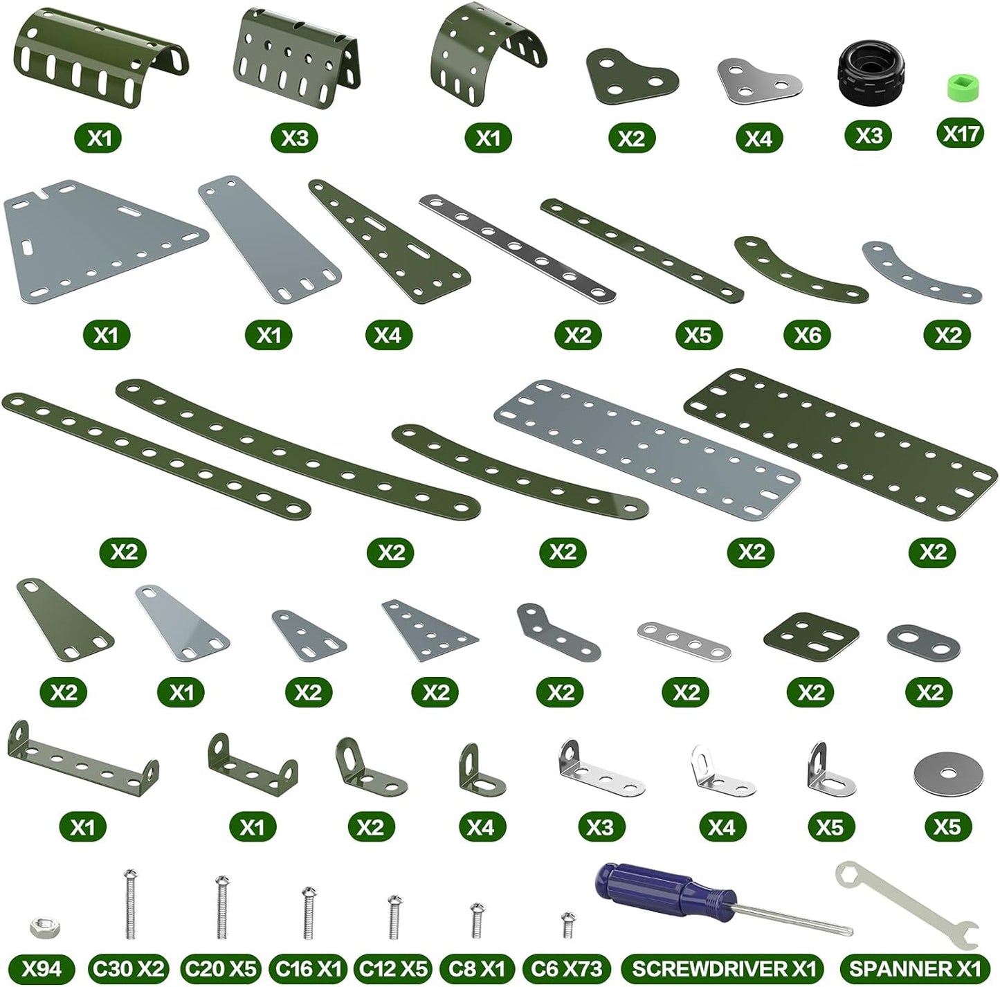 Lucky Doug STEM Building Projects Model Train Set Toys for Boys Kids 8 9 10 11 12 Years Old and Older - 340 PCS DIY Metal Building STEM Toys