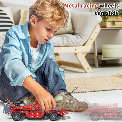 Building Toys Model Truck Set - STEM Building Projects Model Car Kit Toys for Kids Boys Ages 8-12 12-16, Assembly Science Model Car Kits Toys Gifts for Kids Girls Boys 8 9 10 11 12 Years Old and adult