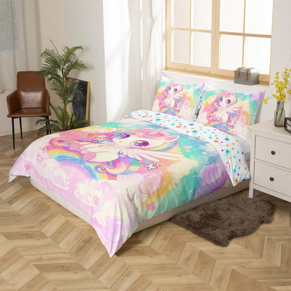 Drum Kit Duvet Cover,Kids Musical Instruments Bedding Set,Rock Music Comforter Cover for Boys Girls Room Decor,Neon Lighting Lightweight Bedspread Cover Twin Size with 1 Pillow Case(No Comforter)