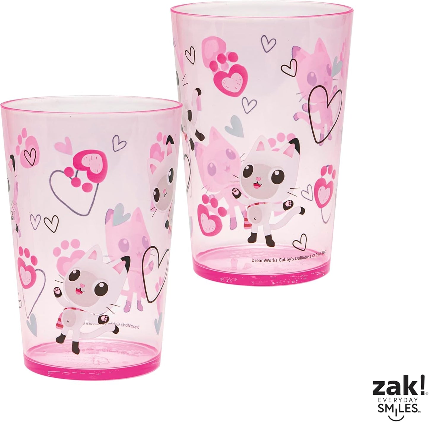 Zak Designs 14.5oz Disney Frozen 2 Nesting Tumbler Set Includes Durable Plastic Cups, Fun Drinkware is Perfect for Kids, 4pk (14.5oz, Anna & Elsa & Olaf)