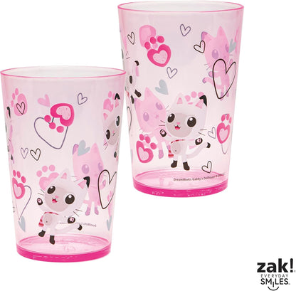 Zak Designs 14.5oz Disney Frozen 2 Nesting Tumbler Set Includes Durable Plastic Cups, Fun Drinkware is Perfect for Kids, 4pk (14.5oz, Anna & Elsa & Olaf)