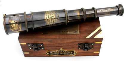 Compass with Stamped Wooden Case