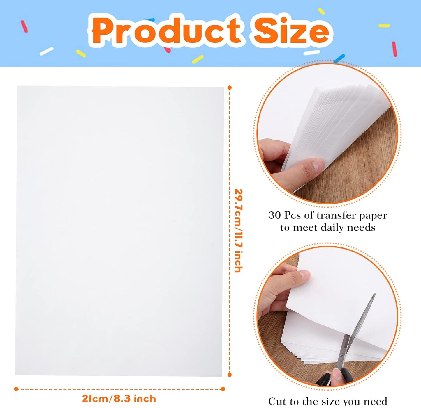 Outus 30 Pack Carbon Papers for Tracing, Graphite Carbon Copy Tracing Paper for Canvas Wood (30 Pack, 8.5 x 11 Inches)