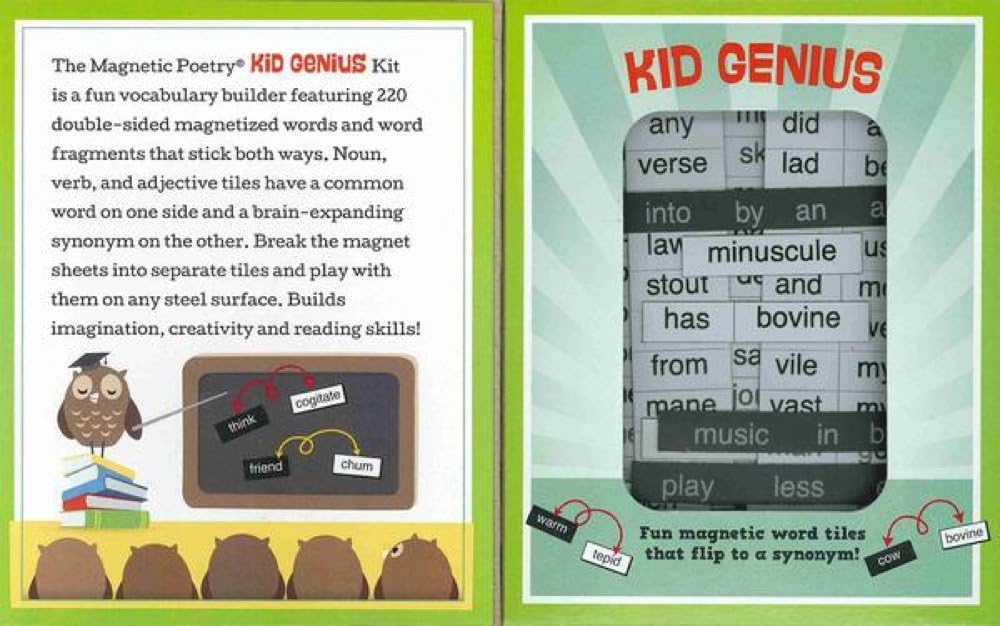 Magnetic Poetry - First Words Kit - Words for Refrigerator - Write Poems and Letters on The Fridge - Made in The USA